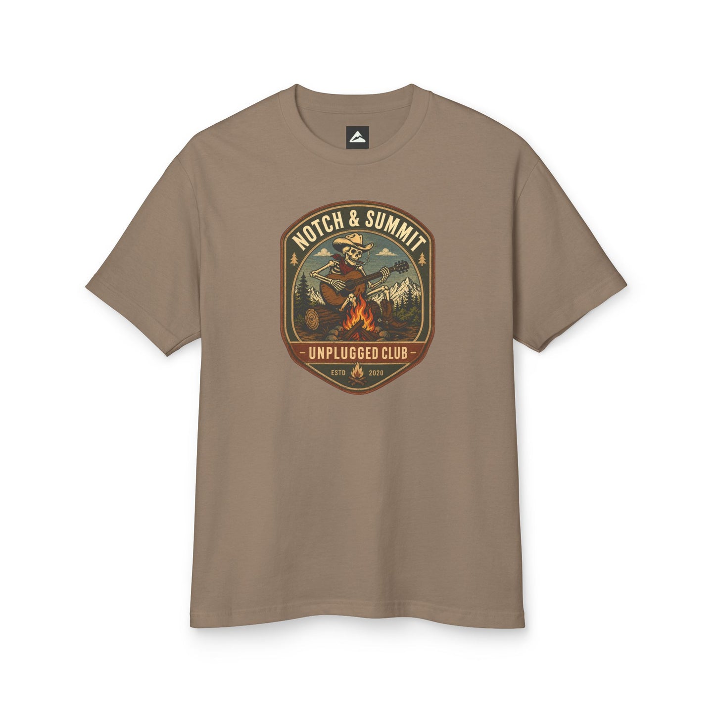 Notch & Summit “Unplugged Club” Campfire T-Shirt Outdoor Tee