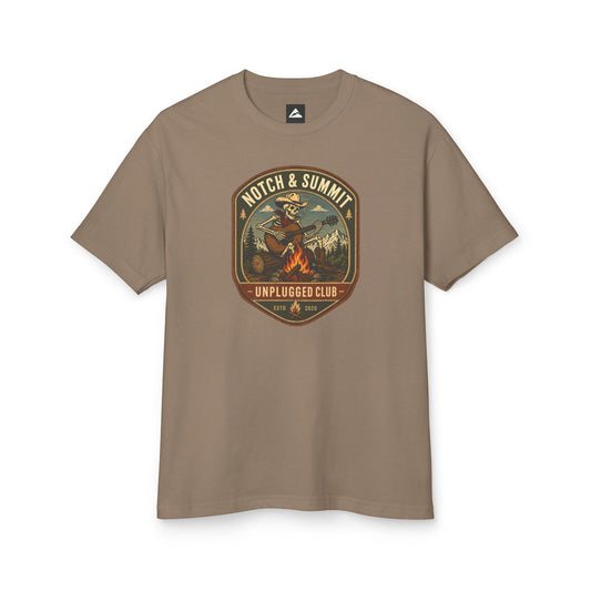 Notch & Summit “Unplugged Club” Campfire T-Shirt Outdoor Tee